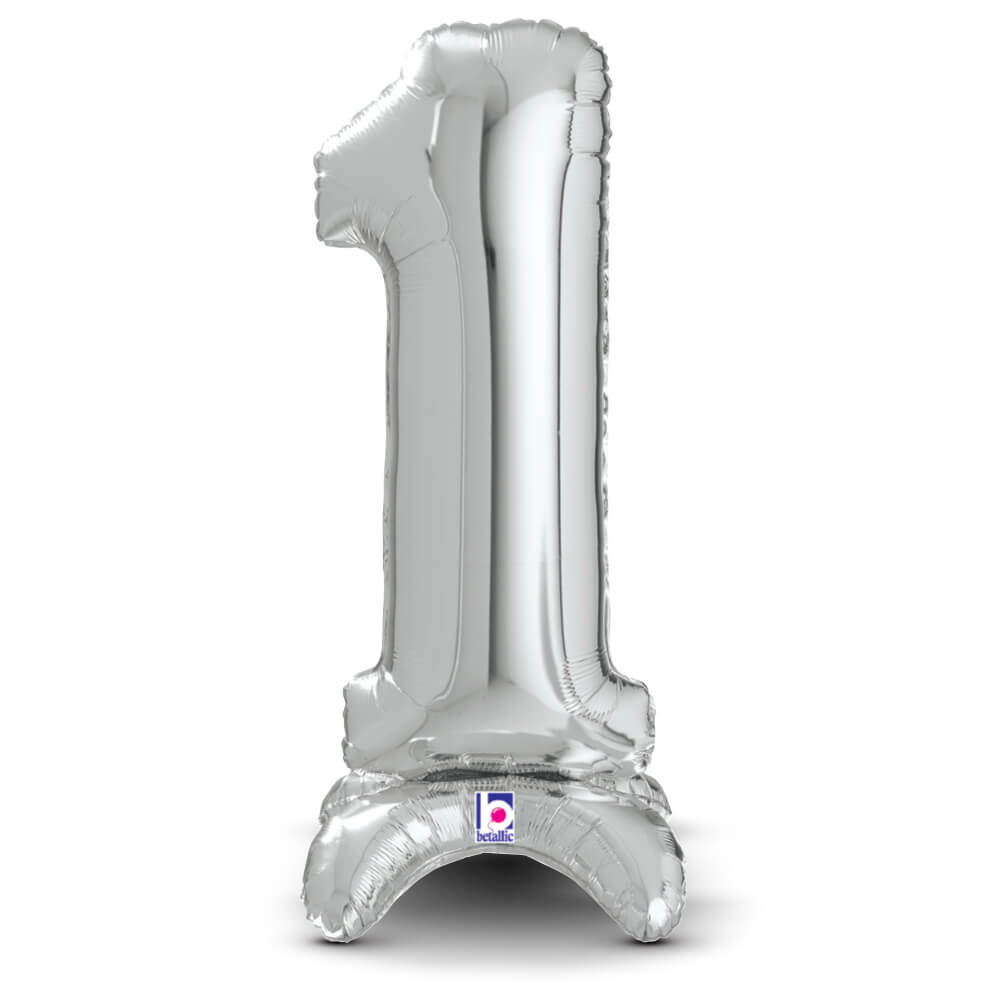 Number 1 Silver Foil Balloon