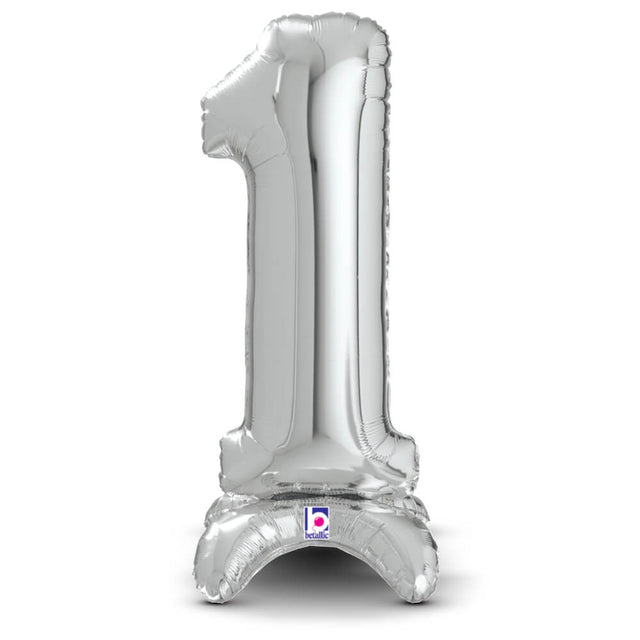 Number 1 Silver Foil Balloon