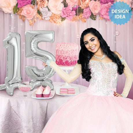 Number 1 Silver Foil Balloon