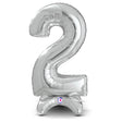 Number 2 Silver Foil Balloon