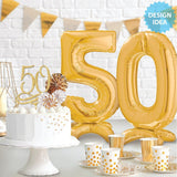 Gold Number 5 Foil Balloon