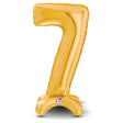 Gold Number 7 Balloon StandUp
