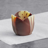 Callebaut Petit Four Marbled Chocolate Tulip Cup - 152/Box