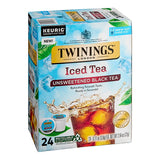Twinings Unsweetened Black Iced Tea Single Serve Keurig® K-Cup® Pods - 24/Box