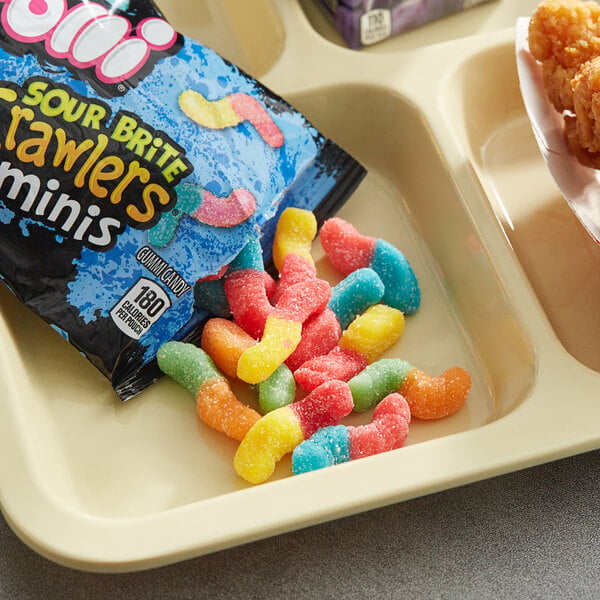 Trolli Mini Sour Brite Crawlers Pouch 2 oz. - 144/Case