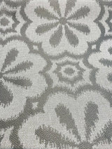 HG TV Mod Metal Pewter Gray Polyester Cotton Fabric - Pewter Gray Mod Pattern, 56" Width (1 Yard)