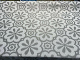 HG TV Mod Metal Pewter Gray Polyester Cotton Fabric - Pewter Gray Mod Pattern, 56" Width (1 Yard)