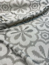 HG TV Mod Metal Pewter Gray Polyester Cotton Fabric - Pewter Gray Mod Pattern, 56" Width (1 Yard)