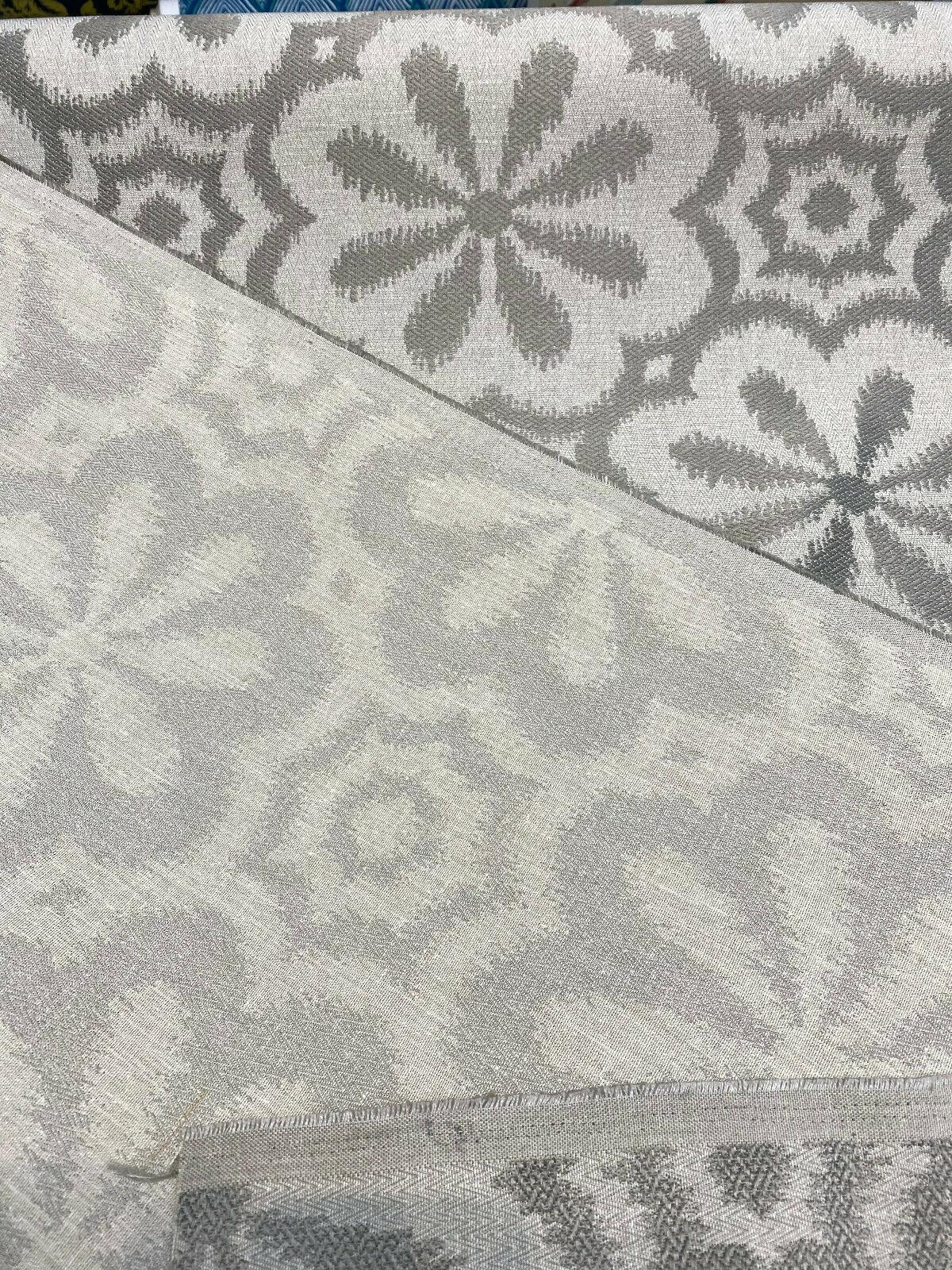 HG TV Mod Metal Pewter Gray Polyester Cotton Fabric - Pewter Gray Mod Pattern, 56" Width (1 Yard)