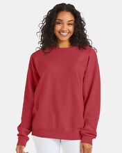 ComfortWash by Hanes garment-dyed cotton long sleeve crewneck sweatshirt in assorted colors