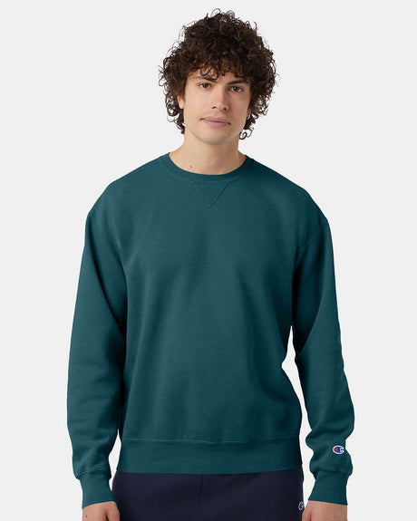 Champion® Garment-Dyed Crewneck Sweatshirt