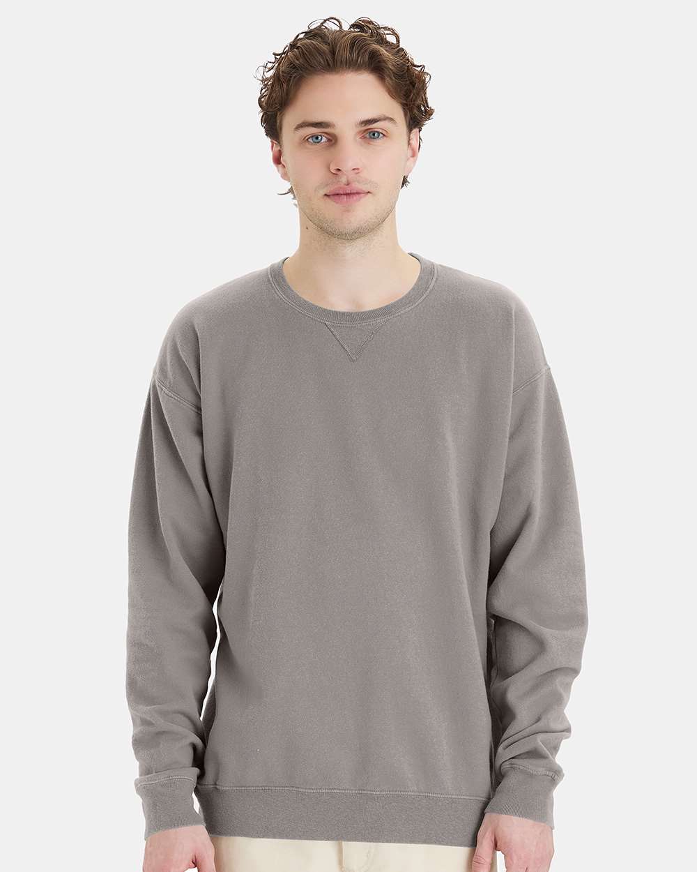 Champion® Garment-Dyed Crewneck Sweatshirt