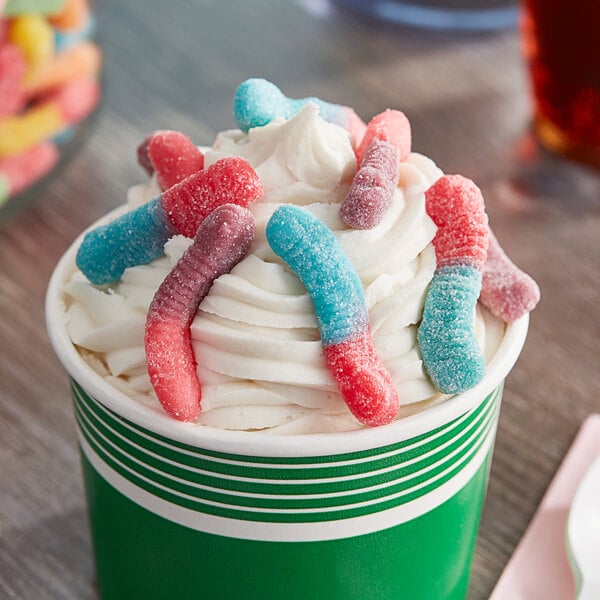 Trolli Very Berry Sour Brite Gummy Crawlers 5 lb. - 6/Case