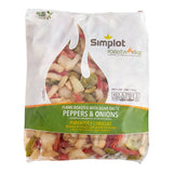 Simplot RoastWorks Flame-Roasted Peppers and Onions 2.5 lb. Bag - 6/Case
