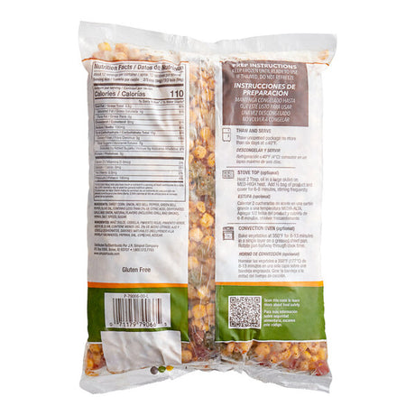 Simplot RoastWorks Flame-Roasted Sweet Corn and Peppers 2.5 lb. Bag - 6/Case