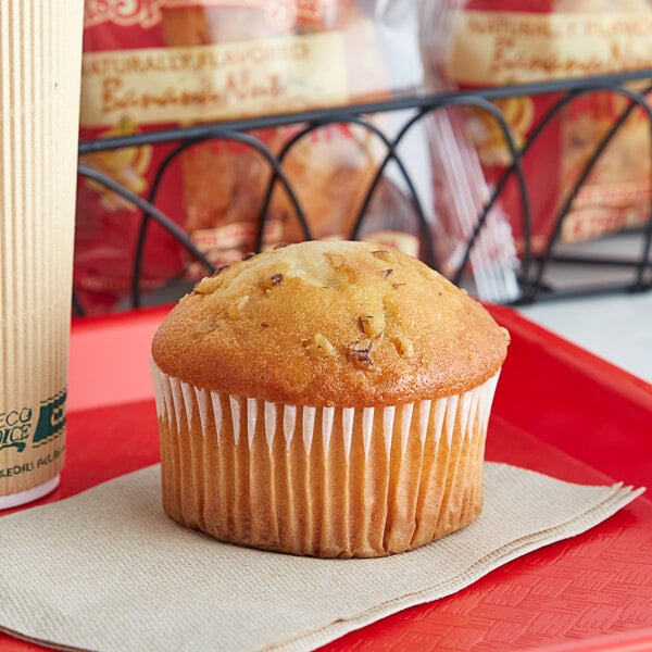 Otis Spunkmeyer Individually Wrapped Banana Nut Muffin 4 oz. - 24/Case
