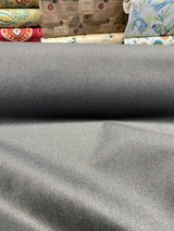 Designers Guild Porto Velvet Fabric - Charcoal, Weave/Backed, 54" Width (1 Yard)