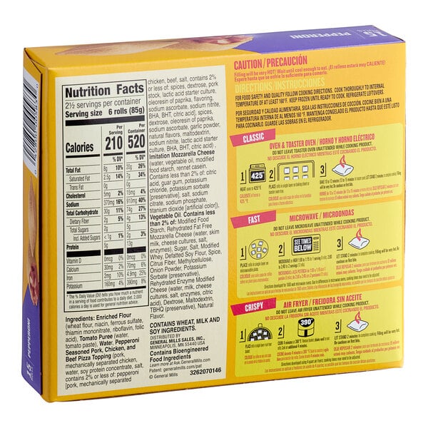 Totino's Pepperoni Pizza Rolls 7.5 oz. - 12/Case