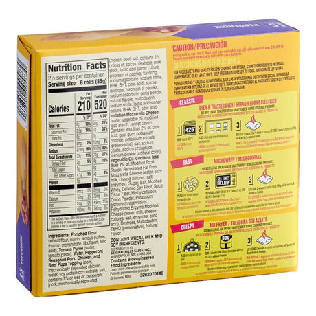 Totino's Pepperoni Pizza Rolls 7.5 oz. - 12/Case