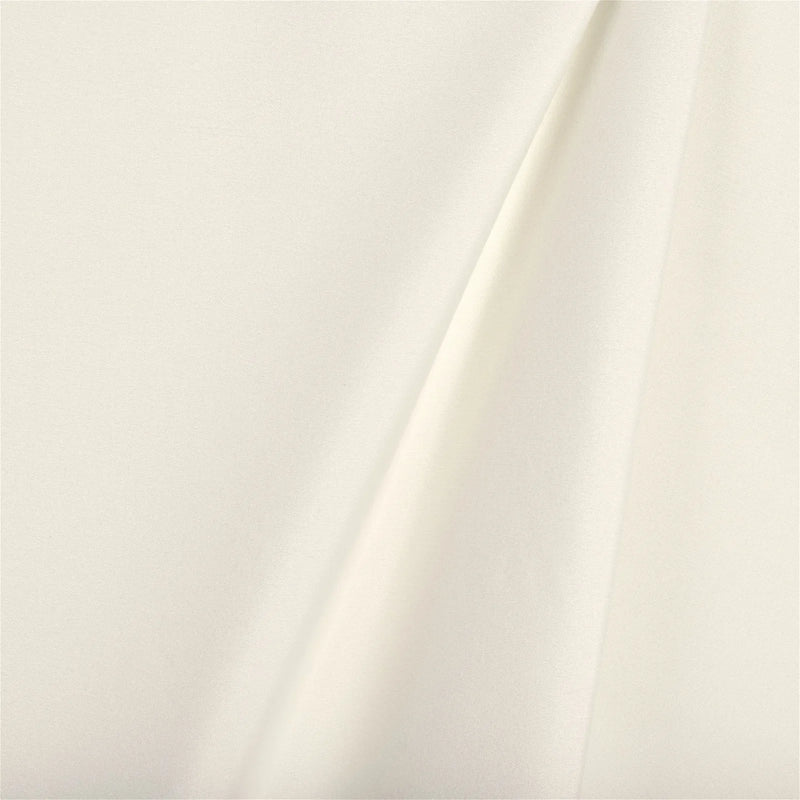 Drapery Blackout Polyester Blend Fabric - Off-White Ivory Solid, 54" Width (By The Yard)