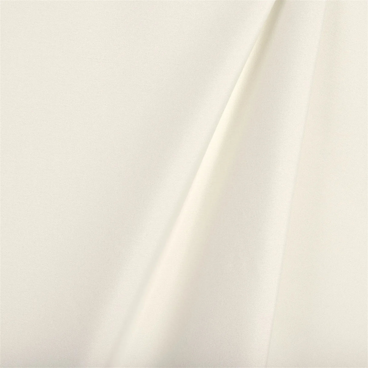Drapery Blackout Polyester Blend Fabric - Off-White Ivory Solid, 54" Width (By The Yard)