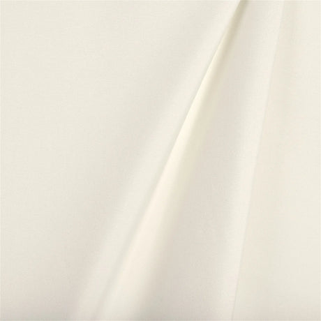 Drapery Blackout Polyester Blend Fabric - Off-White Ivory Solid, 54" Width (By The Yard)