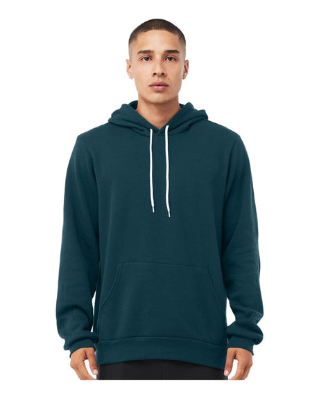 Image 1: Bella Canvas Sponge Fleece Pouch Pocket HoodieImage 2: Soft fleece hoodie with front pouch pocketImage 3: Premium Bella Canvas pullover hoodieImage 4: Blank pocket hoodie for custom printingImage 5: Comfortable casual fleece sweatshirtImage 6: Unisex pouch pocket hoodie style