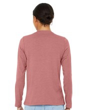 Image 1: Bella Canvas Women's Jersey Crewneck Long Sleeve TeeImage 2: Soft jersey long sleeve women's shirtImage 3: Premium Bella Canvas ladies apparelImage 4: Blank women's long sleeve teeImage 5: Lightweight casual layering topImage 6: Comfortable crewneck jersey shirt