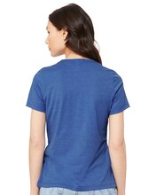 BELLA + CANVAS® Women's Relaxed Fit Heather CVC Crewneck Tee