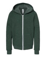 BELLA + CANVAS® Youth Sponge Fleece Full-Zip Hoodie - 3739Y