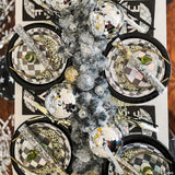 24 Count Black Paper Dinner Plates 9" Disposable for All Occasions