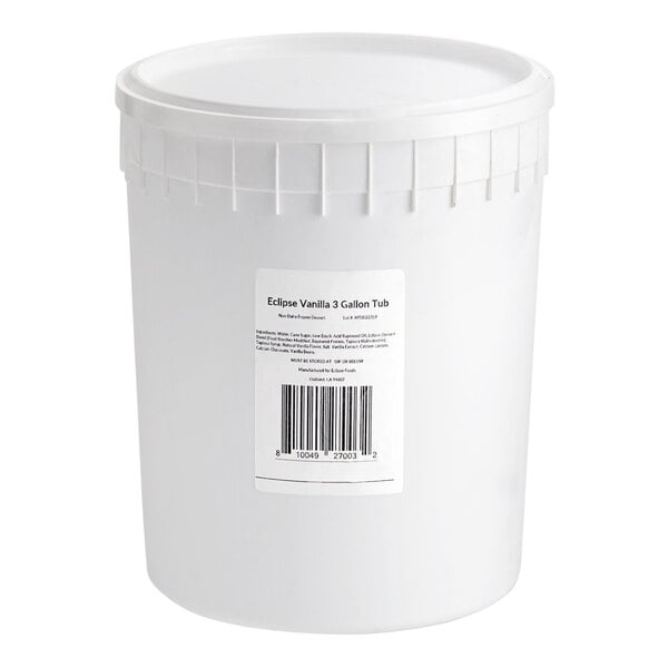 Eclipse Foods Vegan Vanilla Ice Cream 3 Gallon
