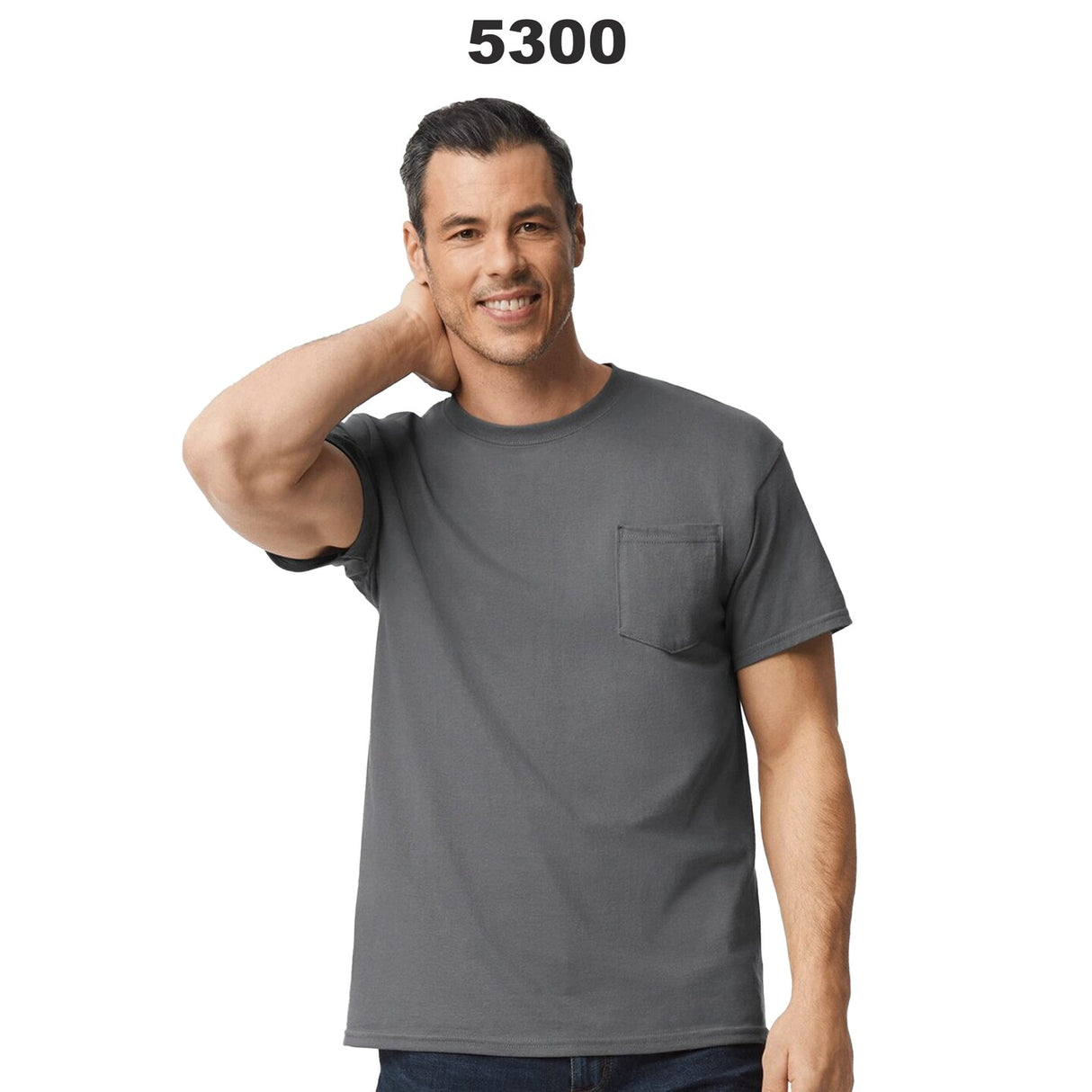 Gildan® Heavy Cotton Crewneck Short Sleeve Pocket T-Shirt