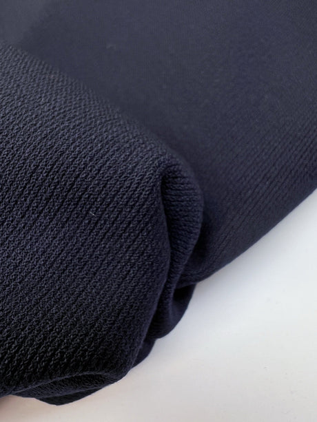Italian Wool Fabric Blue Black Stretch