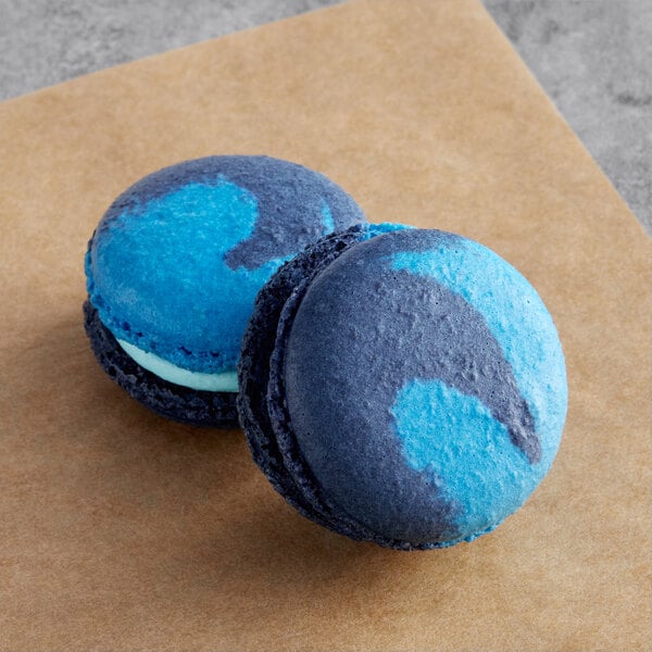 Macaron Centrale Blue Curacao Macaron - 50/Case