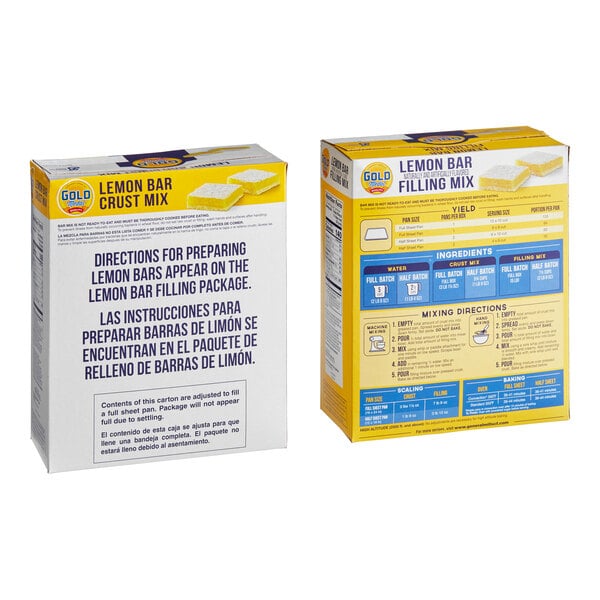 Gold Medal Lemon Bar Mix 4.1 lb. - 6/Case