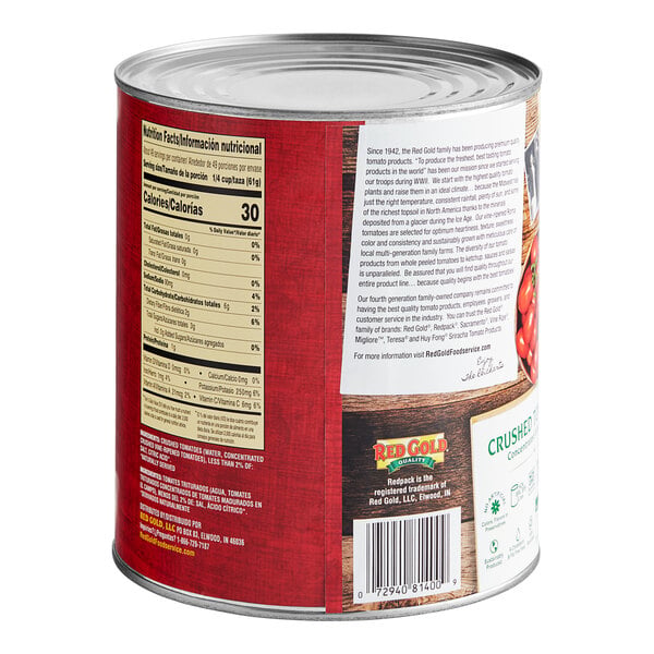 RedPack Extra-Heavy Concentrated Crushed Tomatoes #10 Can - 6/Case