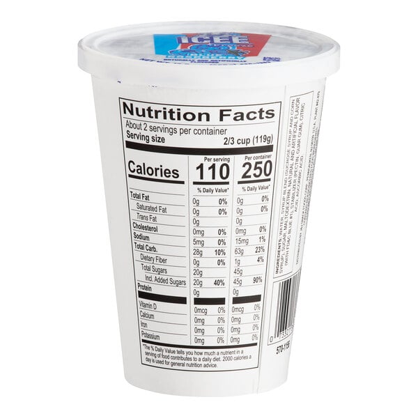 ICEE Blue Raspberry Freeze Cup 12 fl. oz. - 12/Case
