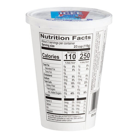 ICEE Blue Raspberry Freeze Cup 12 fl. oz. - 12/Case