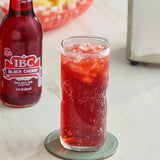 IBC Black Cherry Soda 12 fl. oz. Glass Bottle - 24/Case
