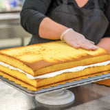 Rich's Un-Iced Yellow Layer Cake 1/2 Sheet 57.85 oz. - 5/Case