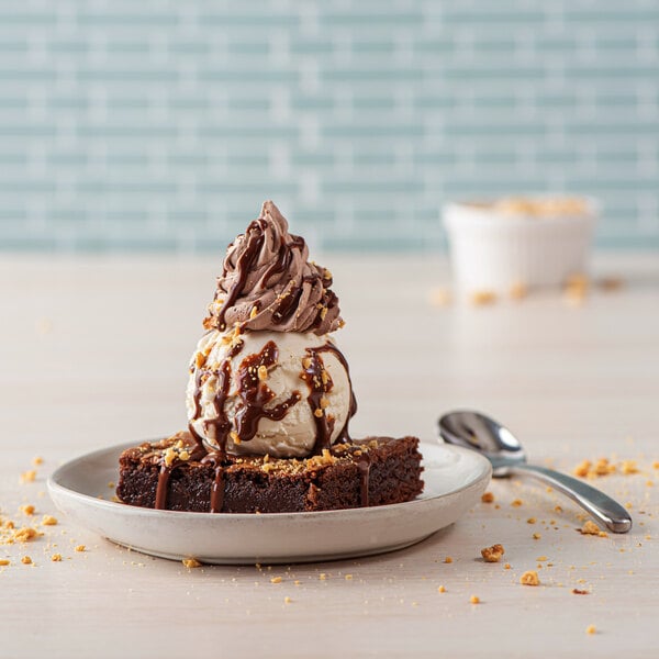 Rich's ON TOP 16 oz. Non-Dairy Whipped Chocolate Dessert Topping - 6/Case