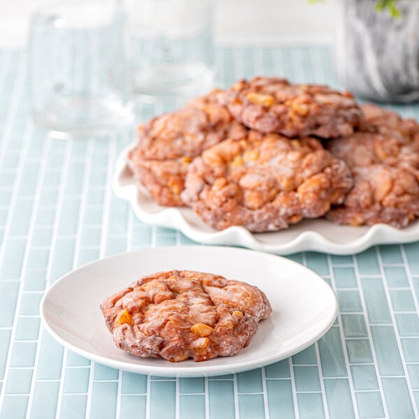 Rich's 15 oz. Fully Finished Glazed Apple Fritter Donut 4-Count - 8/Case