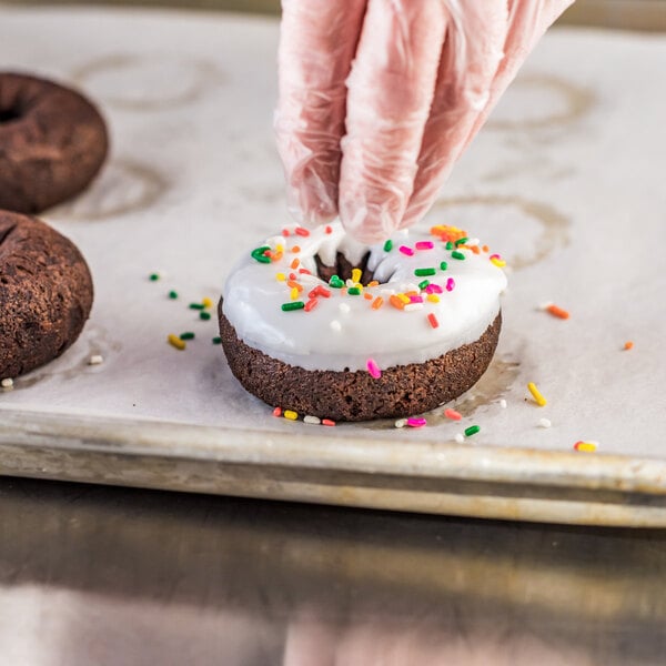 Rich's 3 oz. Ready-to-Finish Jumbo Chocolate Cake Donut - 100/Case