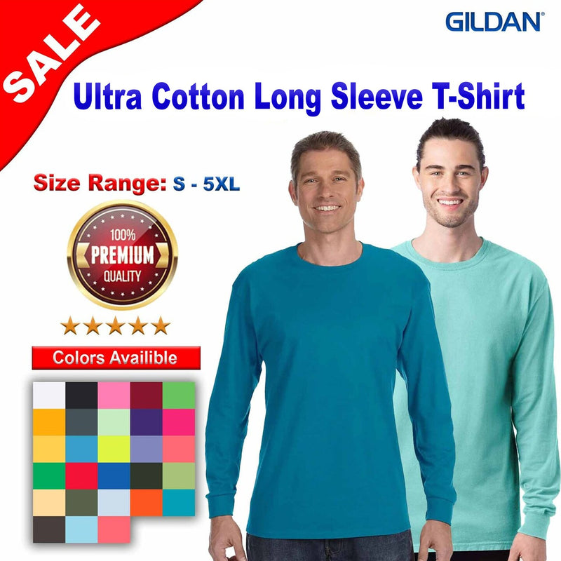 Gildan® Crewneck Ultra Cotton Long Sleeve T-Shirt