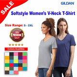 Gildan® Short Sleeve Softstyle Women’s V-Neck T-Shirt