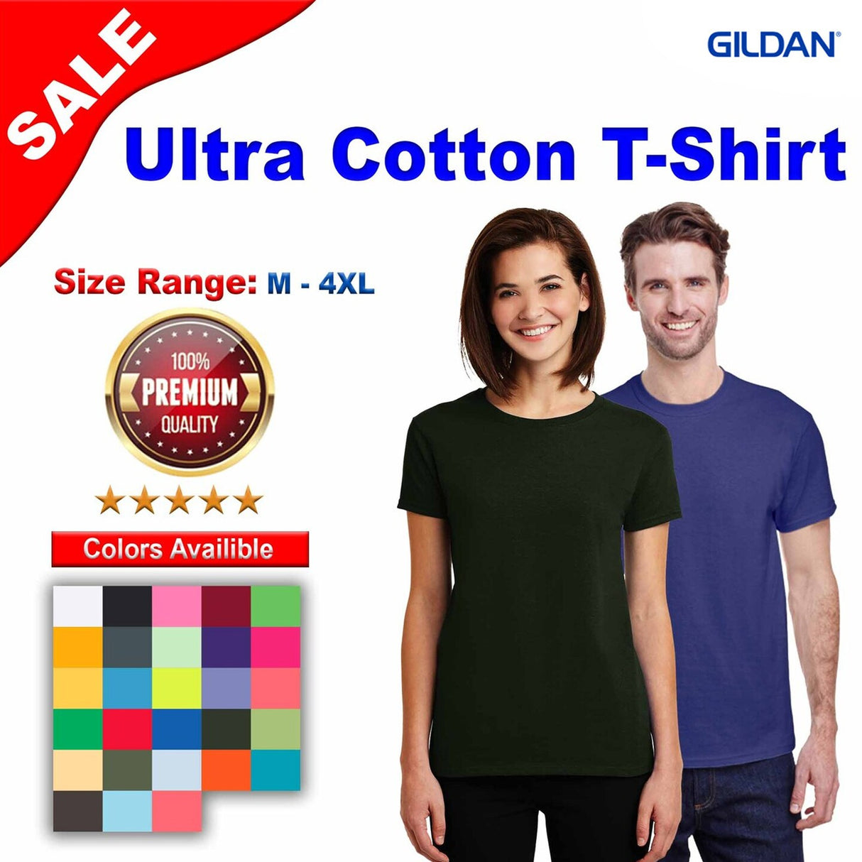 Gildan® Ultra Cotton Short Sleeve Crewneck T-Shirt