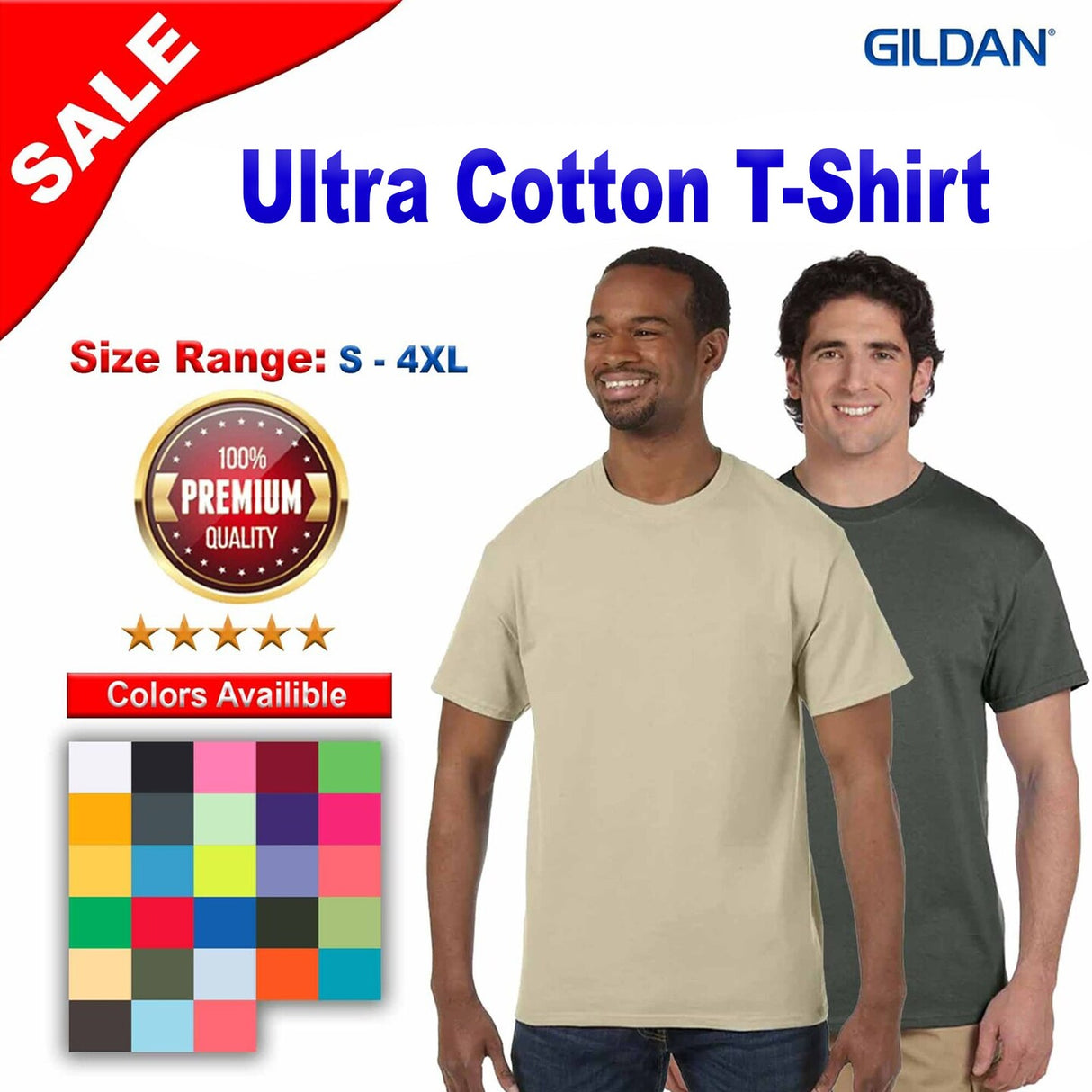 Gildan® Ultra Cotton Short Sleeve Crewneck T-Shirt