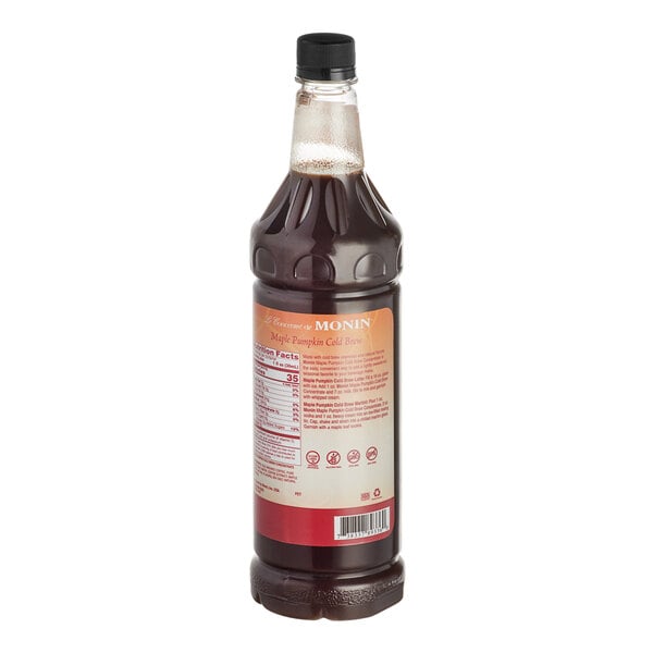 Monin Maple Pumpkin Cold Brew Coffee 7:1 Concentrate 1 Liter