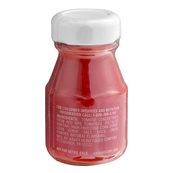 Heinz Ketchup 2.25 oz. Personal Glass Bottle - 60/Case
